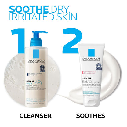 La Roche-Posay Lipikar - Crema eccema relajante con chimenea coloidal de 6,76 fl. Oz.