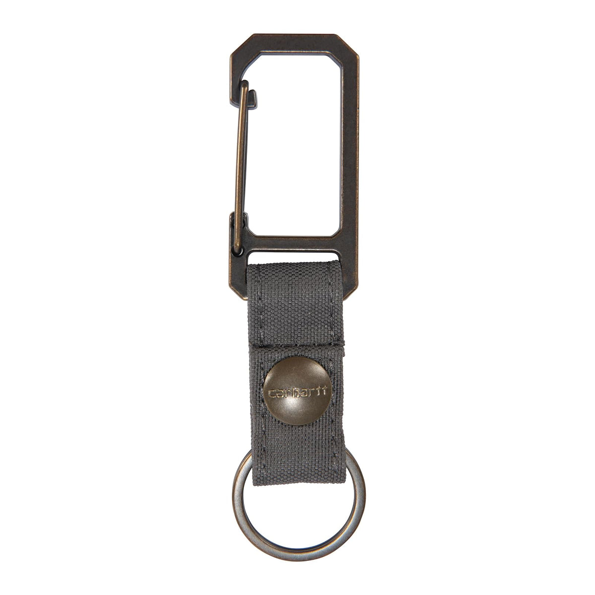 Carhartt Unisex Adult Durable Metal Key Keeper, Belt Loop Key Ring Holder With Self-locking Metal Gate Clip for Car/Home Keys Llavero Unisex adulto