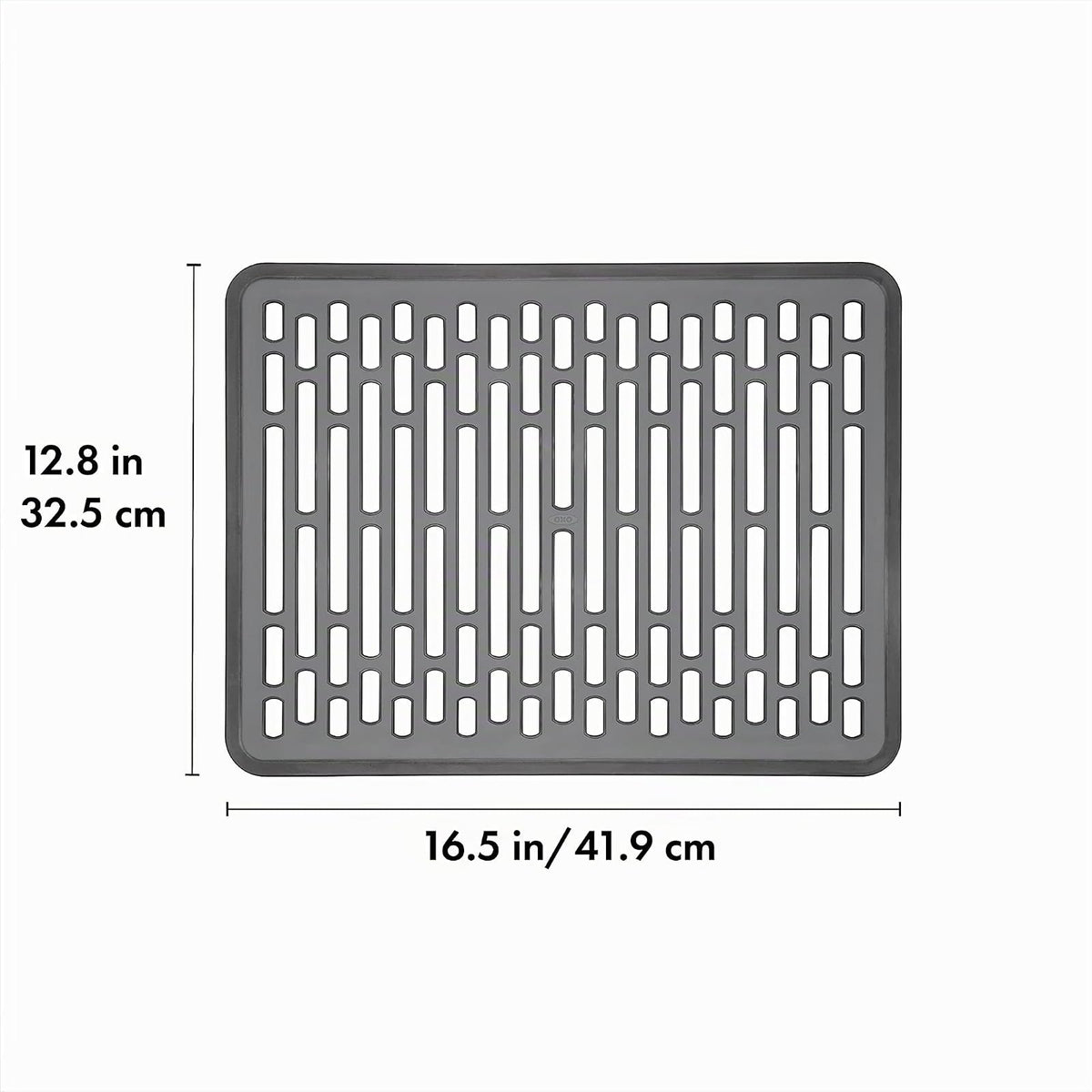 OXO 13138200 Tapete para Tarja Grande, Silicón, 41 cm, Gris