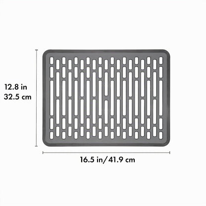 OXO 13138200 Tapete para Tarja Grande, Silicón, 41 cm, Gris