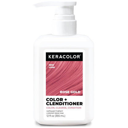Keracolor - Acondicionador Color Plus, oro rosa, 12 onzas
