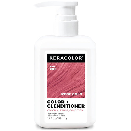 Keracolor - Acondicionador Color Plus, oro rosa, 12 onzas