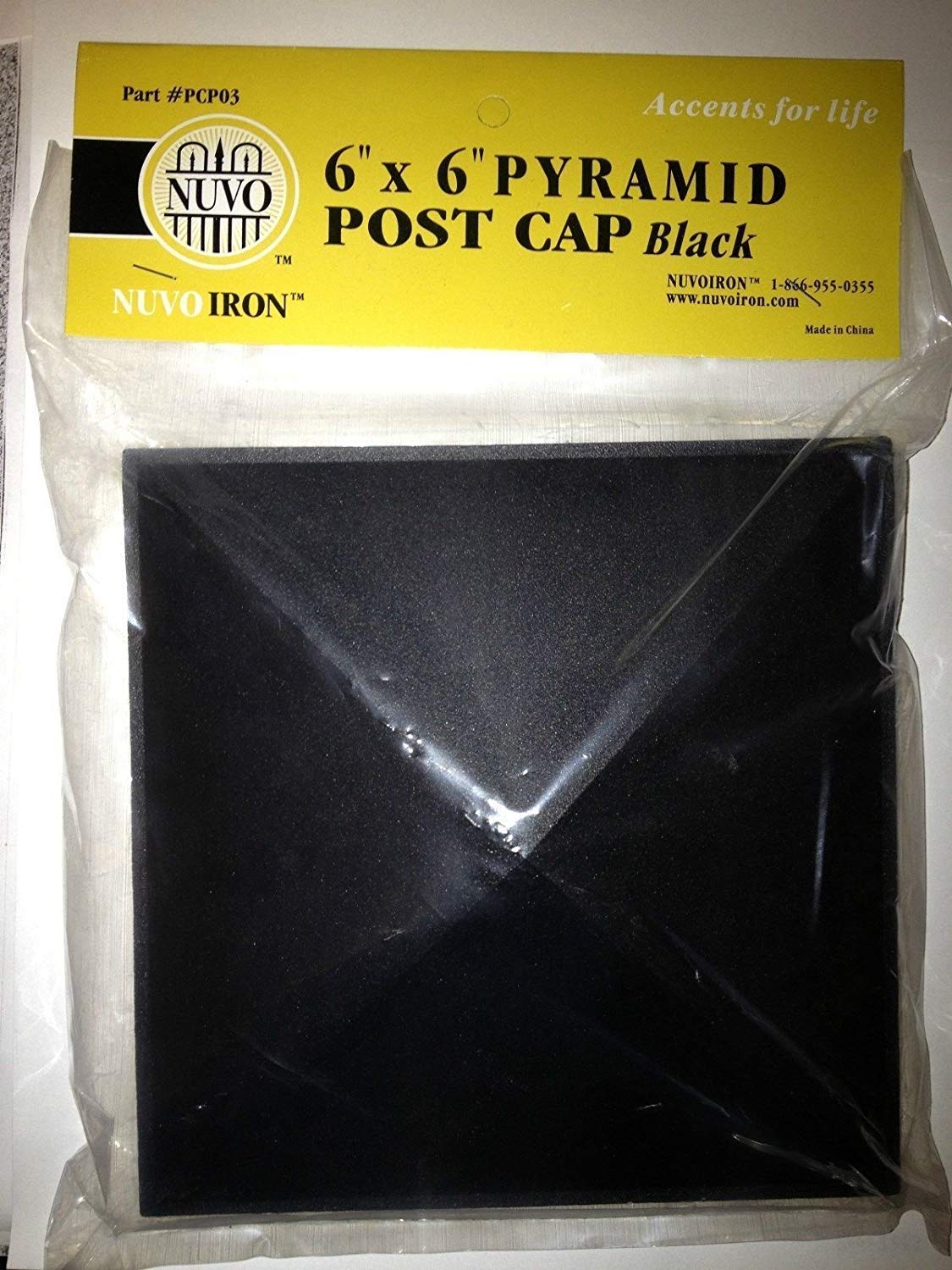Nuvo Iron Pyramid Post Cap 5 1/2" x 5 1/2"
