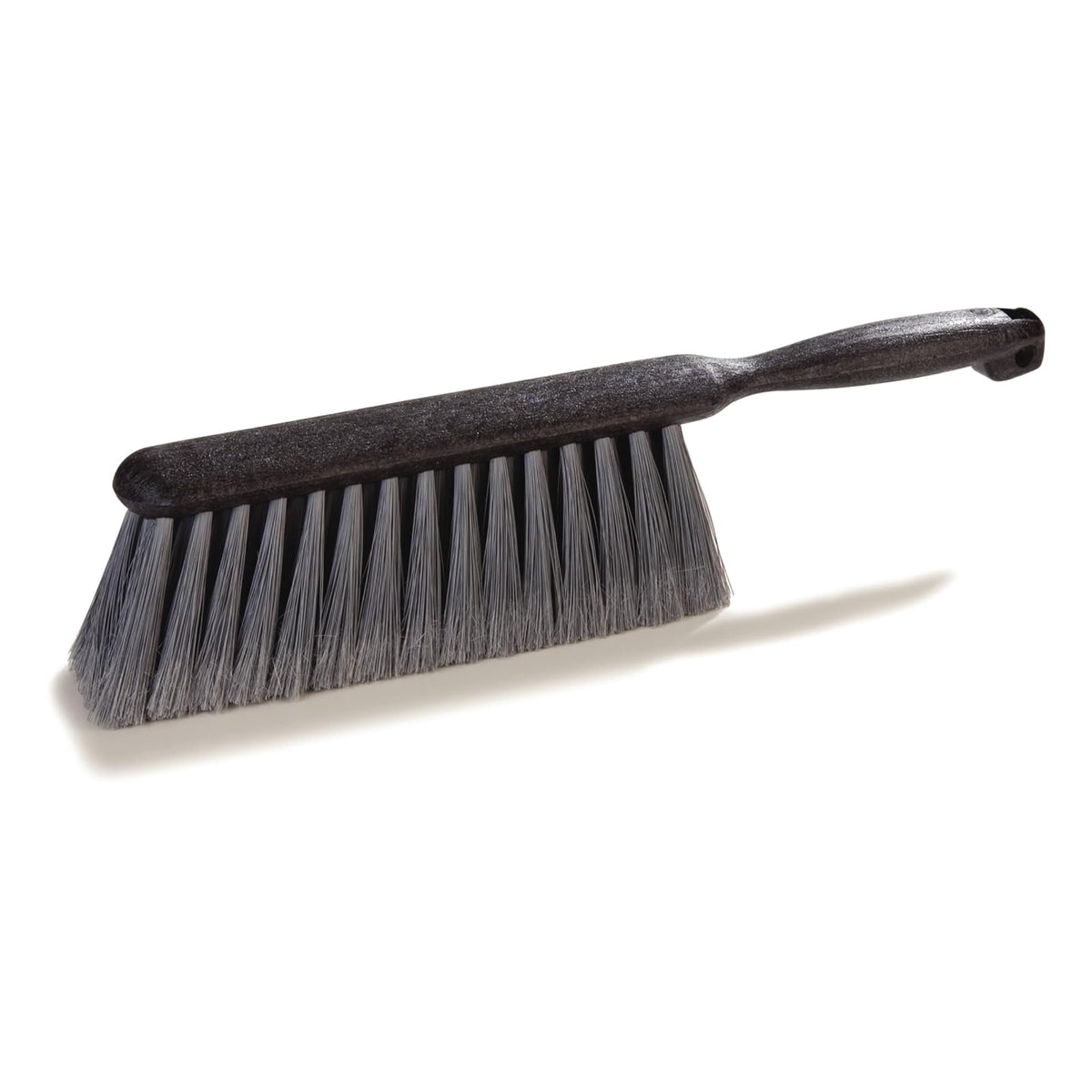 SPARTA Flo-Pac - Cepillo de contador, cepillo de banco, cepillo para escoba con cerdas marcadas para mostradores, pisos y chimenea, 8 pulgadas, gris