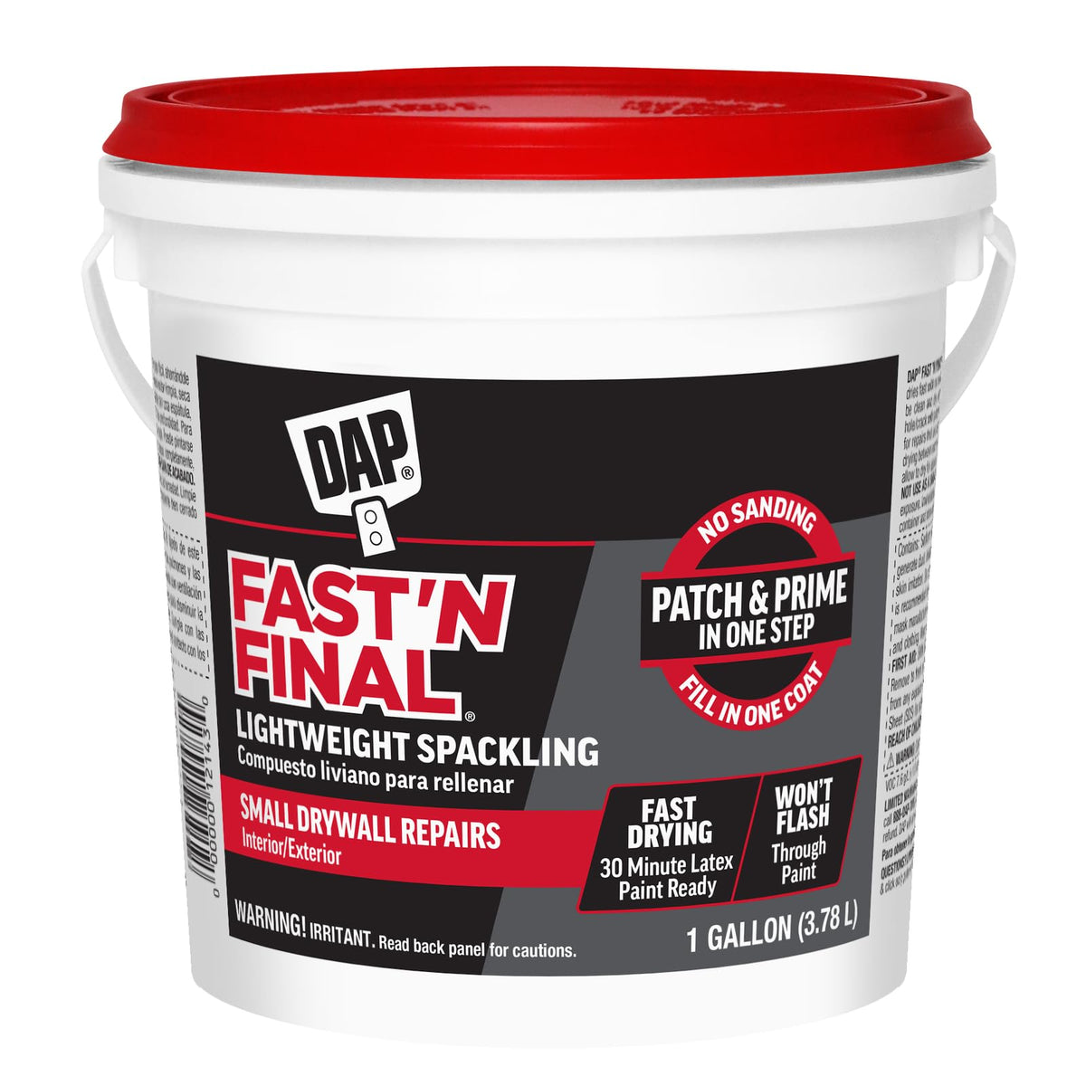 DAP Fast'N Final Pasta para Resanar, Interior y Exterior - 128 fl oz