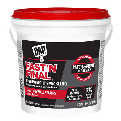 DAP Fast'N Final Pasta para Resanar, Interior y Exterior - 128 fl oz