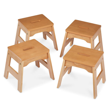 Melissa & Doug Taburetes de Madera - Juego de 4 (Naturales)