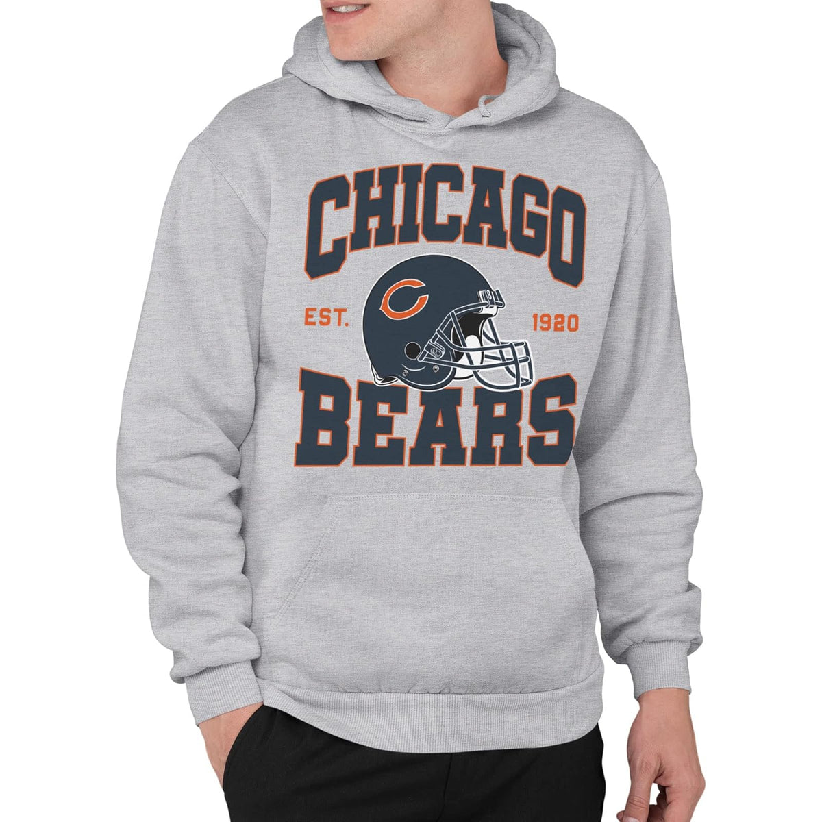 Junk Food Chicago Bears Team Helmet - Sudadera con Capucha para Adultos Sudadera con Capucha Unisex Adulto