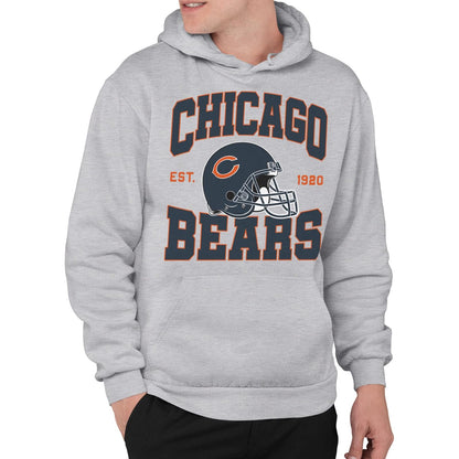 Junk Food Chicago Bears Team Helmet - Sudadera con Capucha para Adultos Sudadera con Capucha Unisex Adulto