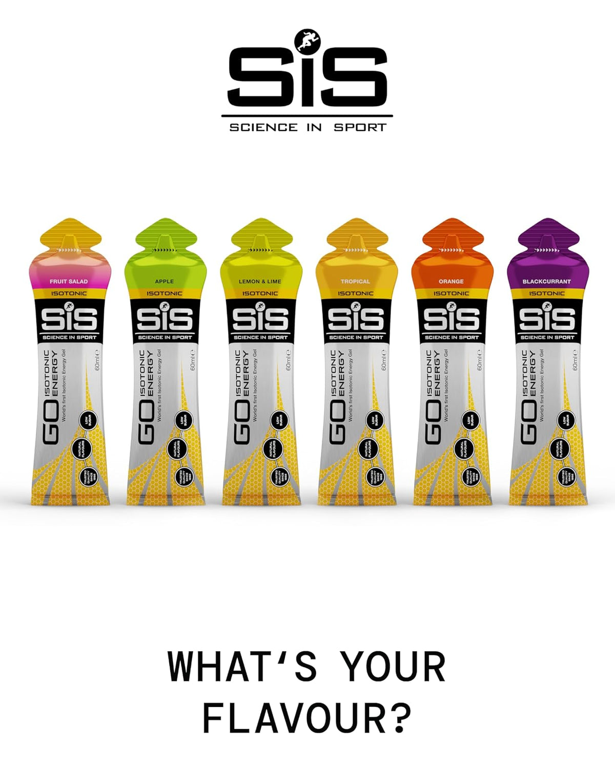 SiS GO Isotonic Energy Gel sabor Grosella | Gel Isotónico con Carbohidratos | Textura Líquida y Fácil de Consumir | Ideal para Running, Ciclismo y Deportes de Resistencia | Sin Gluten y Apto para Veganos | Caja 6 x 60ml – Science in Sport