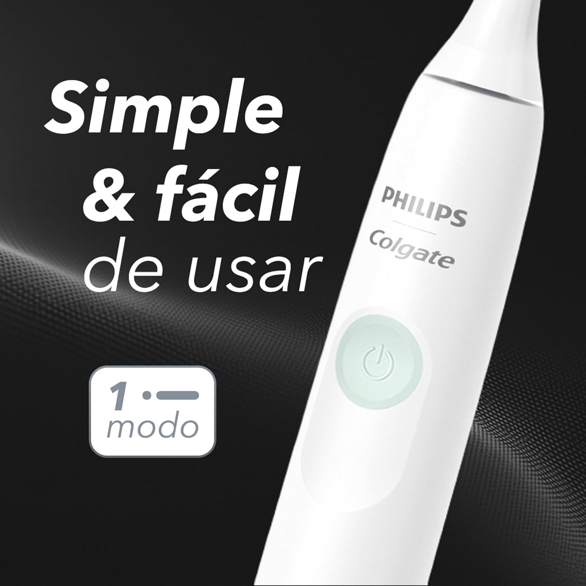 Philips Colgate Cepillo de Dientes Eléctrico SonicPro 10 Recargable | Tecnología sónica, remueve 200% más Placa, batería con larga duración, Ideal para Buena higiene bucal