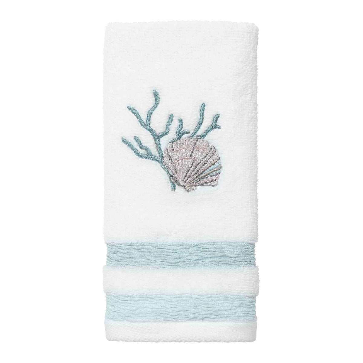 Avanti Linens - Toalla de Punta de los Dedos, Toalla de algodón Suave y Absorbente (colección Coastal Terrazo)