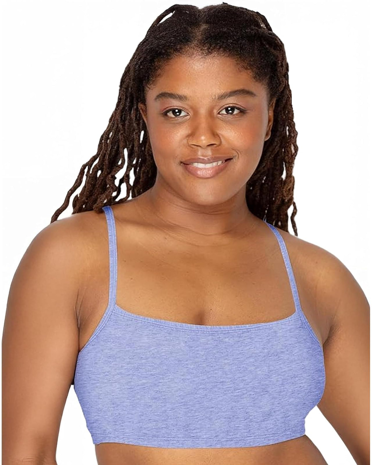 Fruit of The Loom Brasier Deportivo de algodón con Tirantes Delgados, Paquete económico Sujetador Deportivo para Mujer