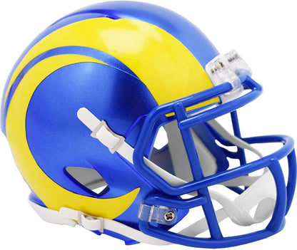 Riddell NFL Speed Mini Casco de Colección - Los Angeles Rams - Una talla - Color del equipo