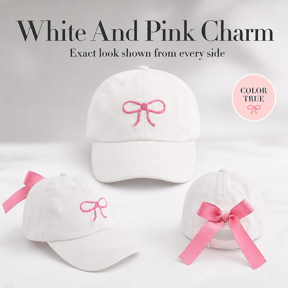 Mud Pie Children's Embroidered Hat with Bow