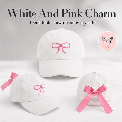 Mud Pie Children's Embroidered Hat with Bow