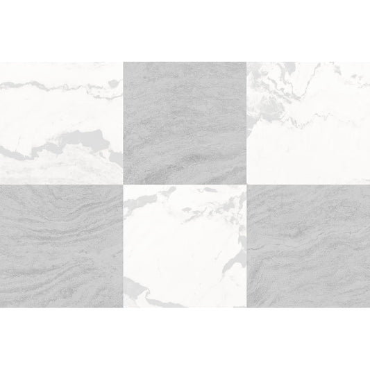 FloorPops Langley - Azulejos de piso de 12 x 12 pulgadas, color gris