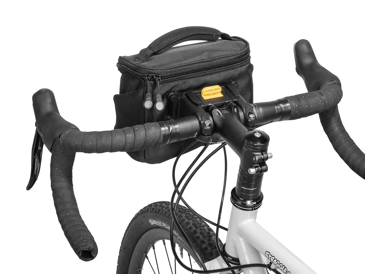Topeak Bolsa para Manillar compacta, Incluye fijador 8, Color Negro