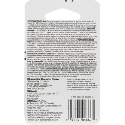 3M 04862 Cierres Reciclables de Doble Bloqueo, 1 in x 1 in, Transparente, 4 Pares