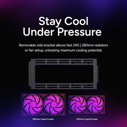 Cooler Master NR200 SFF - Caja Mini-ITX con Panel ventilado, GPU de Triple Ranura, sin Herramientas y accesibilidad de 360 Grados, sin Elevador PCI
