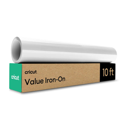 Cricut Value Vinilo Termoadhesivo HTV, 30.5 cm x 3 m - Blanco