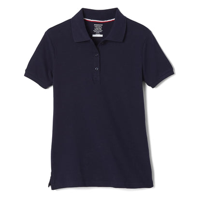 French Toast polo de piqué de manga corta para mujer - M - marino