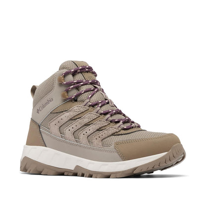 Columbia Strata Trail Mid Waterproof Zapatos para Senderismo para Mujer - 26.0 cm - Hervidor - Rosa rubor