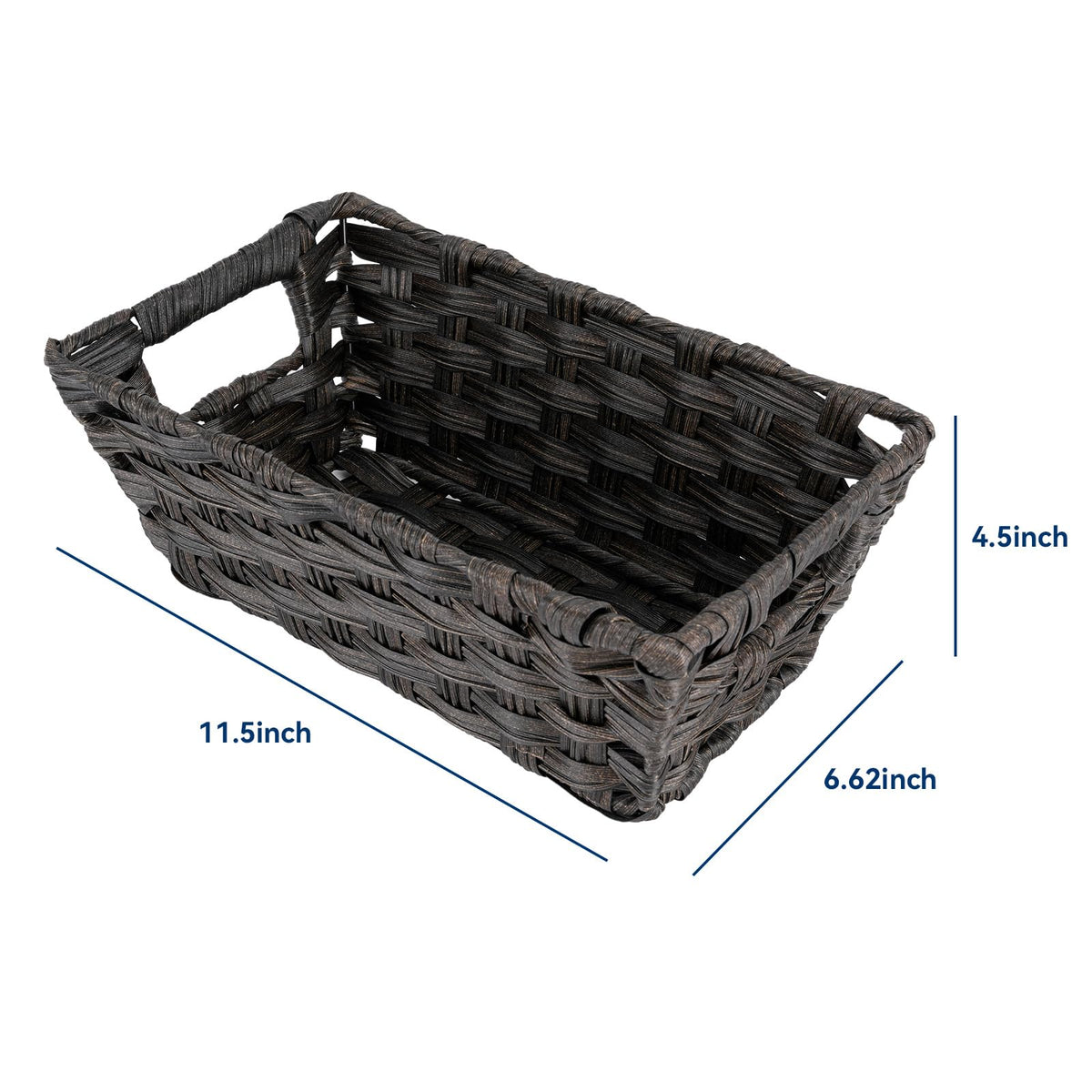 Whitmor Split Rattique - Bolsa pequeña para Estante, Driftwood, 1