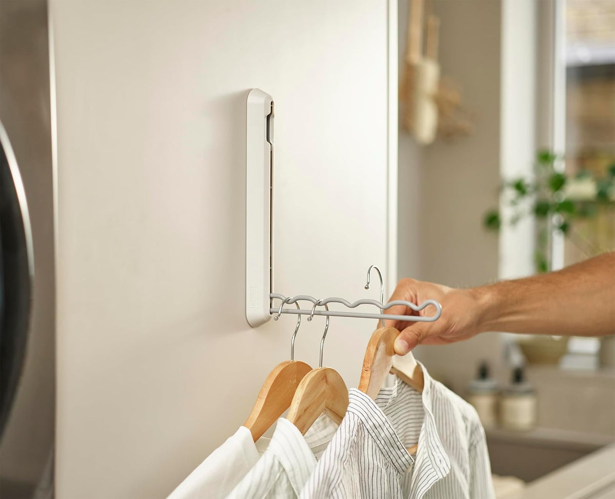 Joseph Joseph Orderly - Secador de ropa plegable, tendedero de planchado para ropa, capacidad para hasta 5 perchas