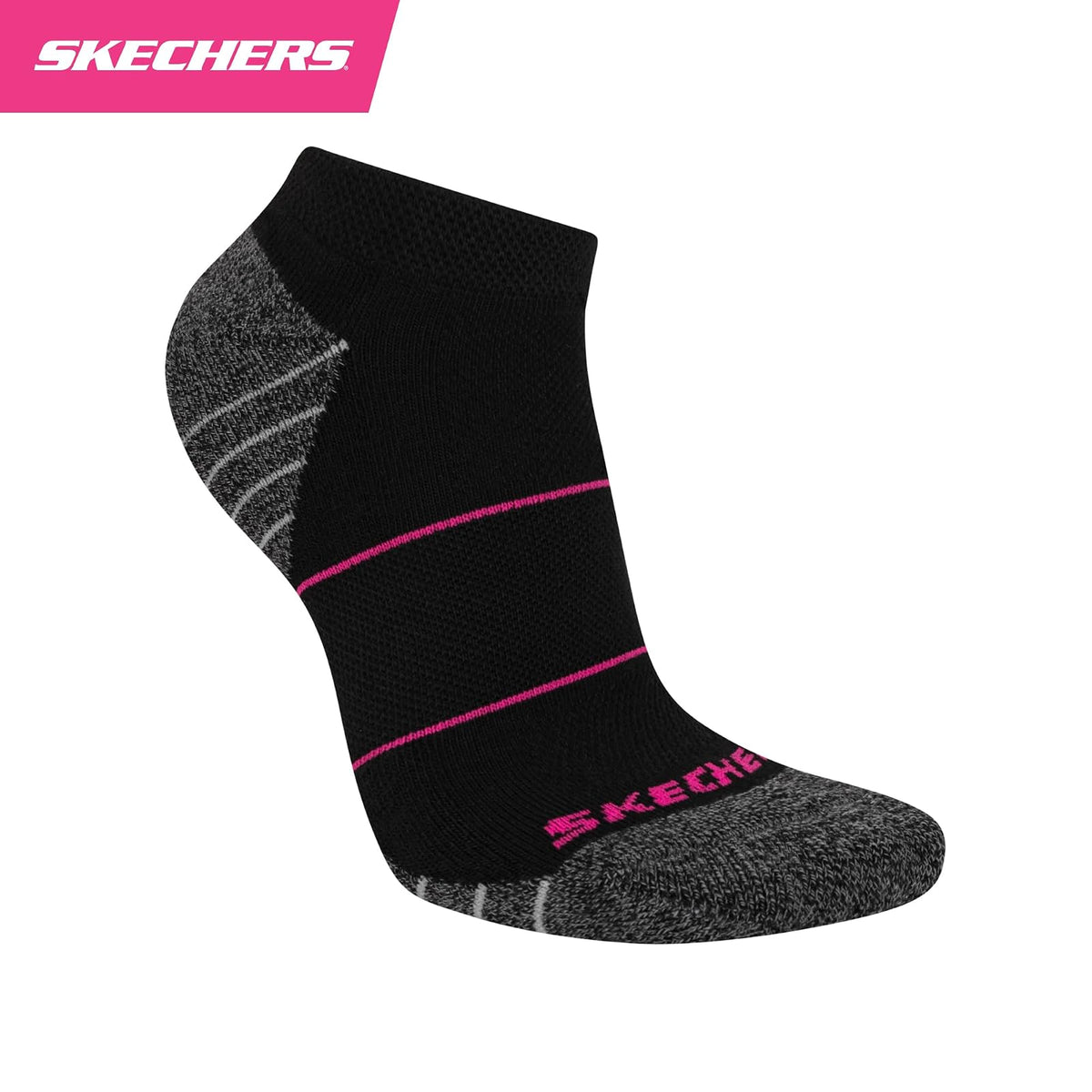 Skechers 8-pack Work Collection Low Cut Socks, Extended Cushion & Mesh Ventilation Calcetines Mujer