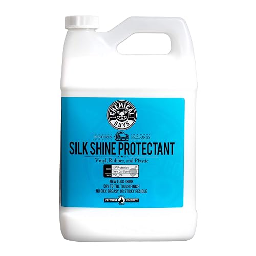 Chemical Guys Silk Shine Spray apresto y Protector seco al Tacto para neumáticos, molduras, Vinilo, plástico y más, Seguro para Automóviles, Camiones, Motocicletas, vehículos recreativos y más, 3,79 L