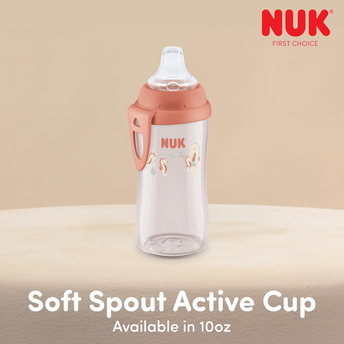 NUK Active Sippy Cup, 10 oz, 2 Pack, 12+ Months, Exclusive