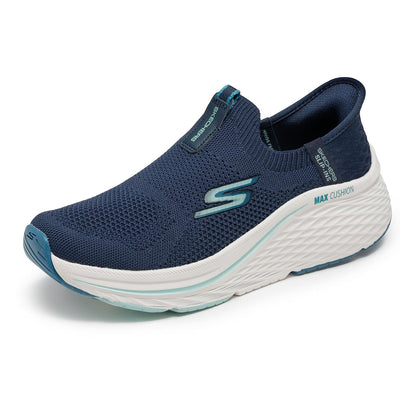 Skechers Max Cushioning Elite 2.0 Eternal Tenis Sin Cordones para Mujer - 24.5 cm - Azul marino - azul