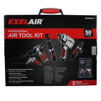 Milton EX5005KIT Kit de herramientas neumáticas profesionales de 50 piezas