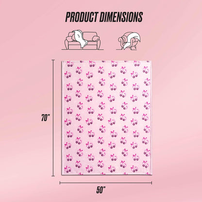 Juicy Couture - Manta de Felpa para Discoteca, 50 x 70 Pulgadas, Color Rosa