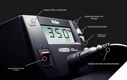 Weller WE1010 - Estación de soldadura de 120 V (80 aniversario, serie negra)