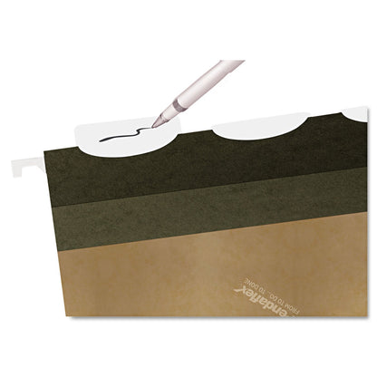 Pendaflex Ready-Tab Reinforced Hanging Folders with Lift Tab Technology, Letter Size, 5-Tab, Standard Green, 25 per Box (42590)