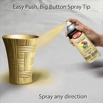 Krylon ColorMaxx Pintura Premium en Aerosol Oro Metálico