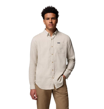 Columbia Rapid Rivers II Camisa de Manga Larga para Hombre - Safari Oxford - XL