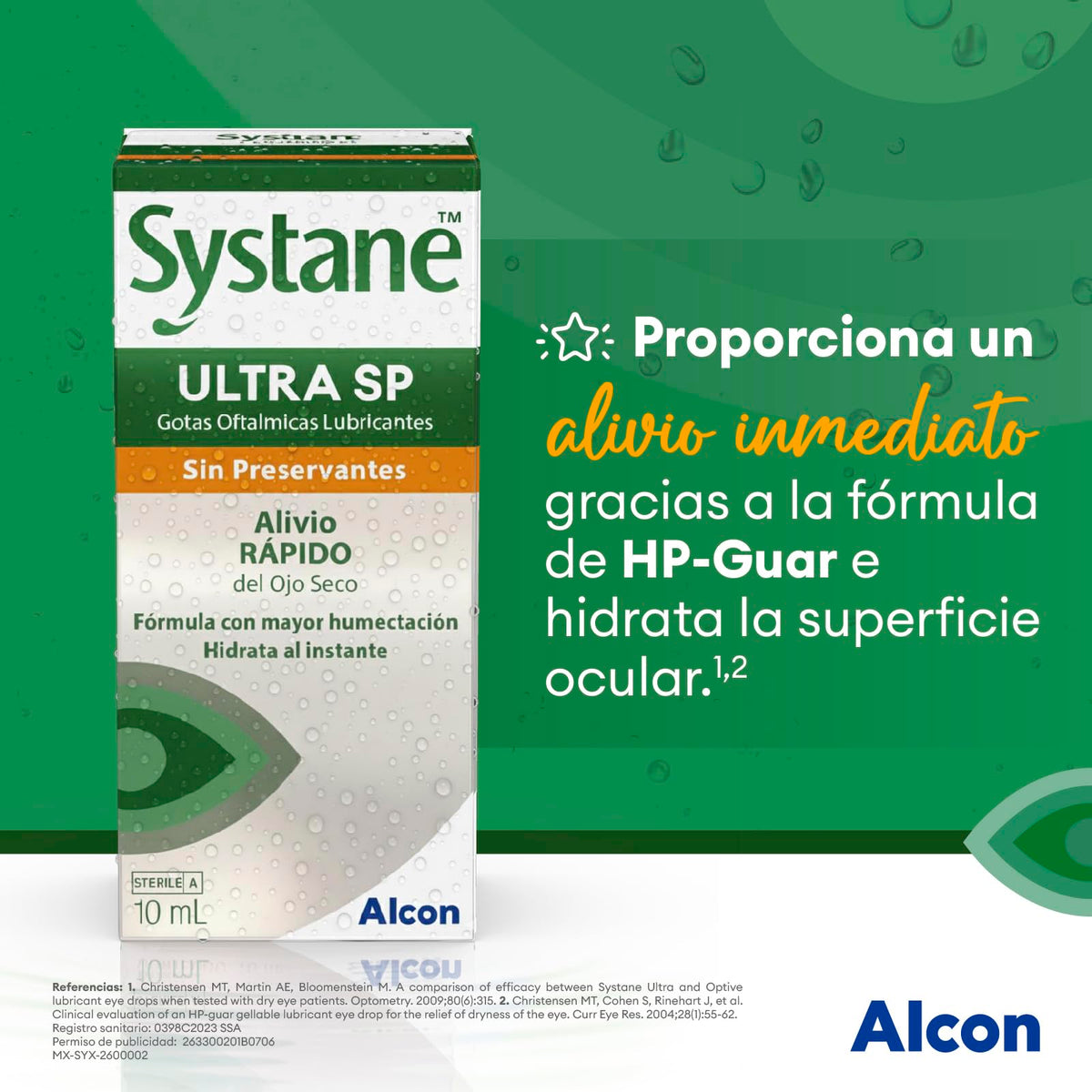 Systane Ultra SP Gotas Oculares Sin Conservantes para Ojo Seco, Alivio Inmediato y Lubricación, Compatibles con Lentes de Contacto, 10 ml