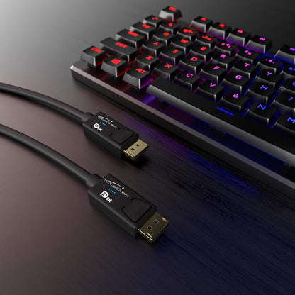 KabelDirekt – Cable DisplayPort 8K – 6ft/2.0m | Para PC de gaming DP 1.4/portátiles/tarjetas gráficas/monitores con 8K@60Hz, 4K@120Hz y 144Hz/165Hz/240Hz