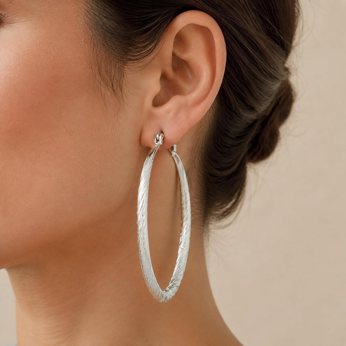 GUESS Aretes, Plateado, Una talla