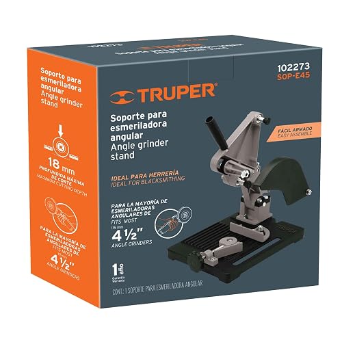 Truper SOP-E45, Base soporte para esmeriladora angular de 4 1/2"