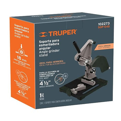 Truper SOP-E45, Base soporte para esmeriladora angular de 4 1/2"