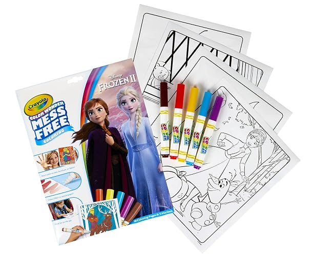 Crayola Color Wonder Frozen Coloring Book & Markers, Mess Free Coloring, Gift for Kids, Age 3, 4, 5, 6 (Styles May Vary)