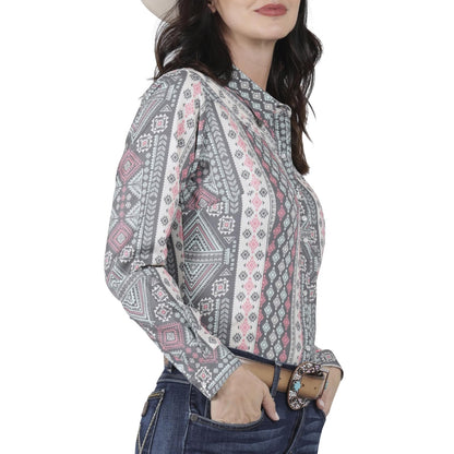 Wrangler Blusa Vaquera Mujer Asiluetado Manga Larga