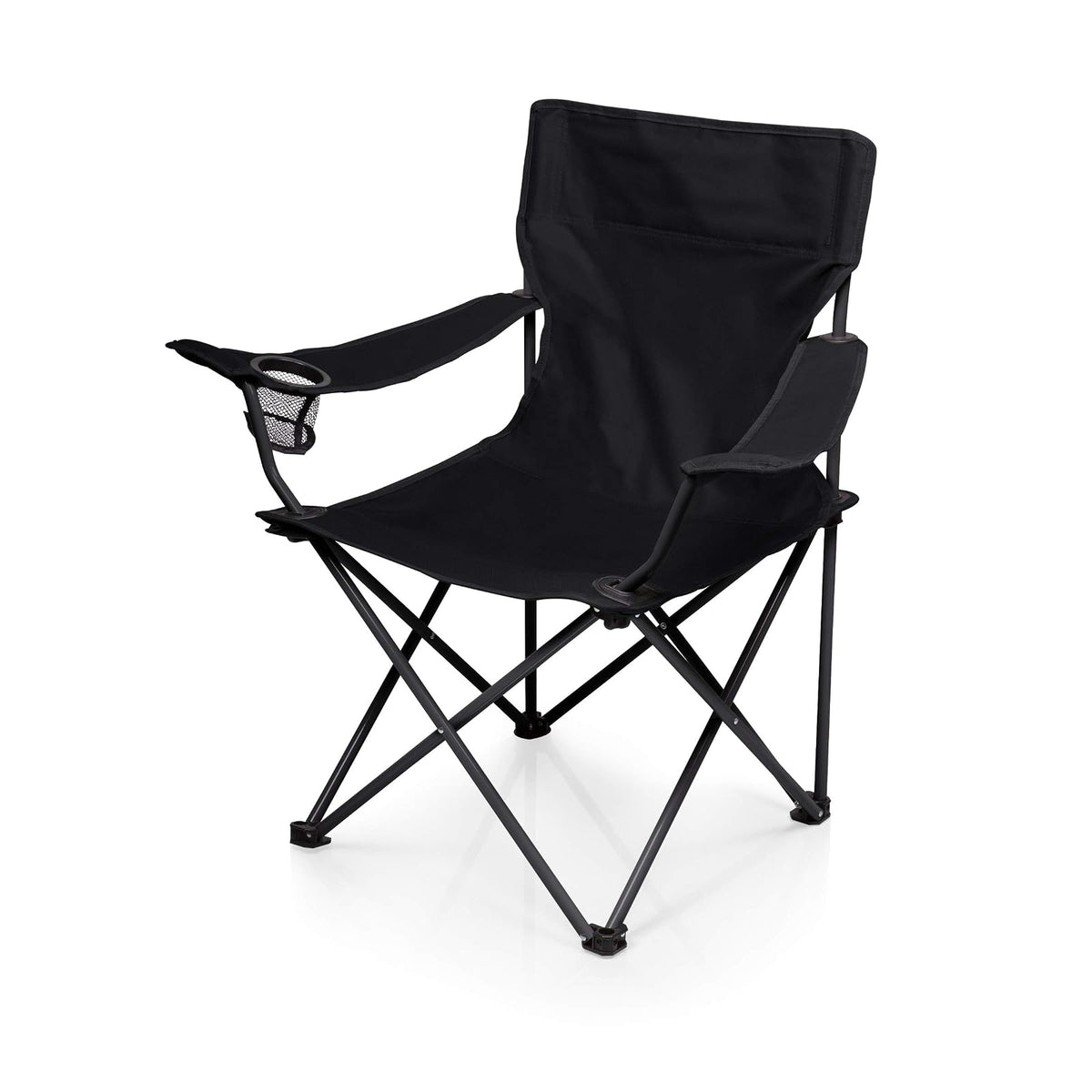 PTZ - Silla de Campamento - Silla de Picnic - Silla de Playa con Bolsa de Transporte, Color Negro