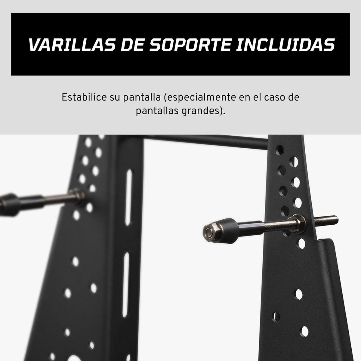 Fanatec Sim Racing CSL Cockpit Soporte para Monitor – Estable y Seguro, Diseñado para el CSL Cockpit, Soporte para Amplia Gama de Monitores, Totalmente Ajustable - Negro