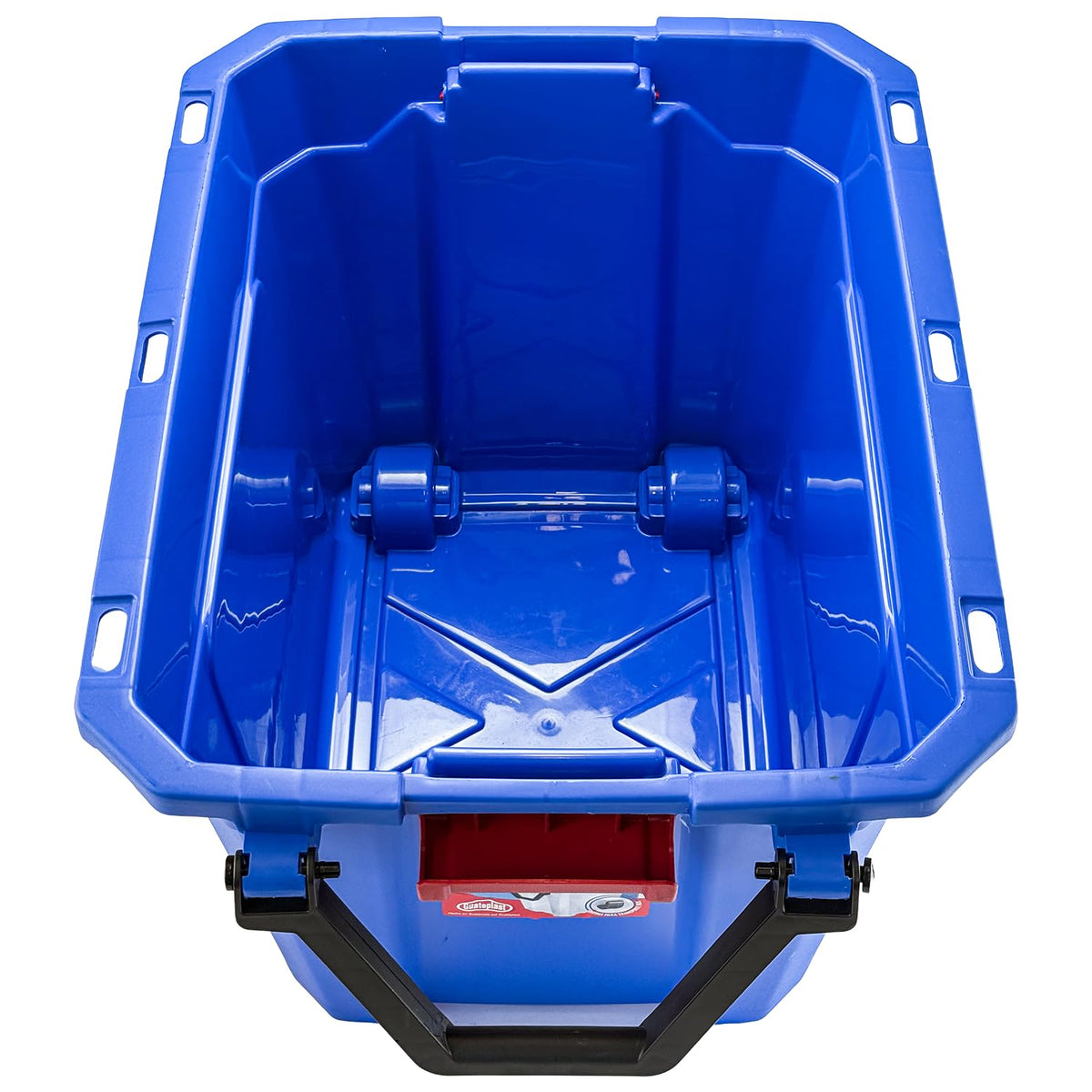 Caja de Almacenamiento con Ruedas 88 L de Plástico Color Azul