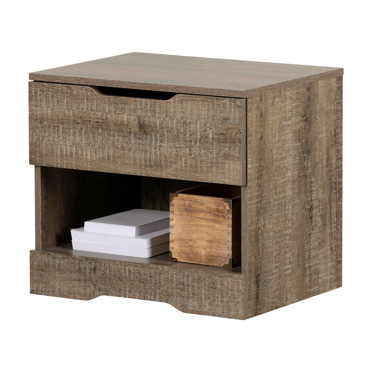 South Shore Buro para recamara con 1 Cajon. Muebles para recamara, mesas de Noche Furniture